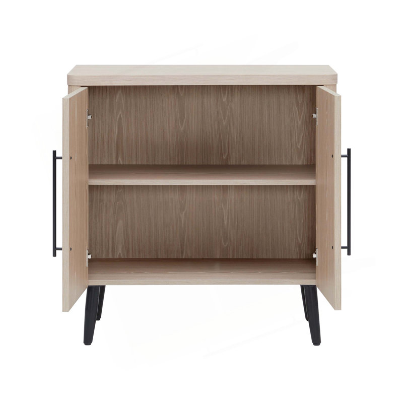 Jodie 31" Fluted Accent Cabinet, Oak