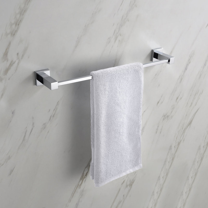 Porte-serviettes mural 20 po Cube Bathroom, Chrome