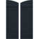 Volets de planche-n-lattes jointes avec plateau elliptique Americraft (2 lattes) (par paire)