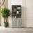 Tall Storage Cabinet With Flip-Out Basket, Adjustable Shelves & Enclosed Cabinets For Bathroom, Living Room Or Office-2073070698
