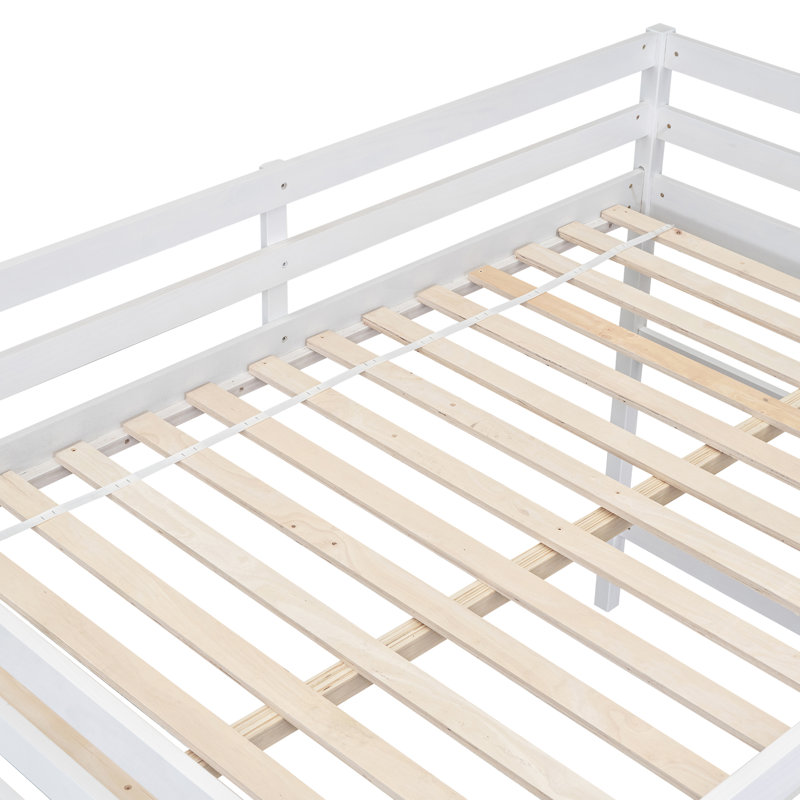 Lit mezzanine pour enfants Stephine, Complète, Blanc