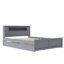 Lit plateforme avec rangement en bois avec DEL-2054739704