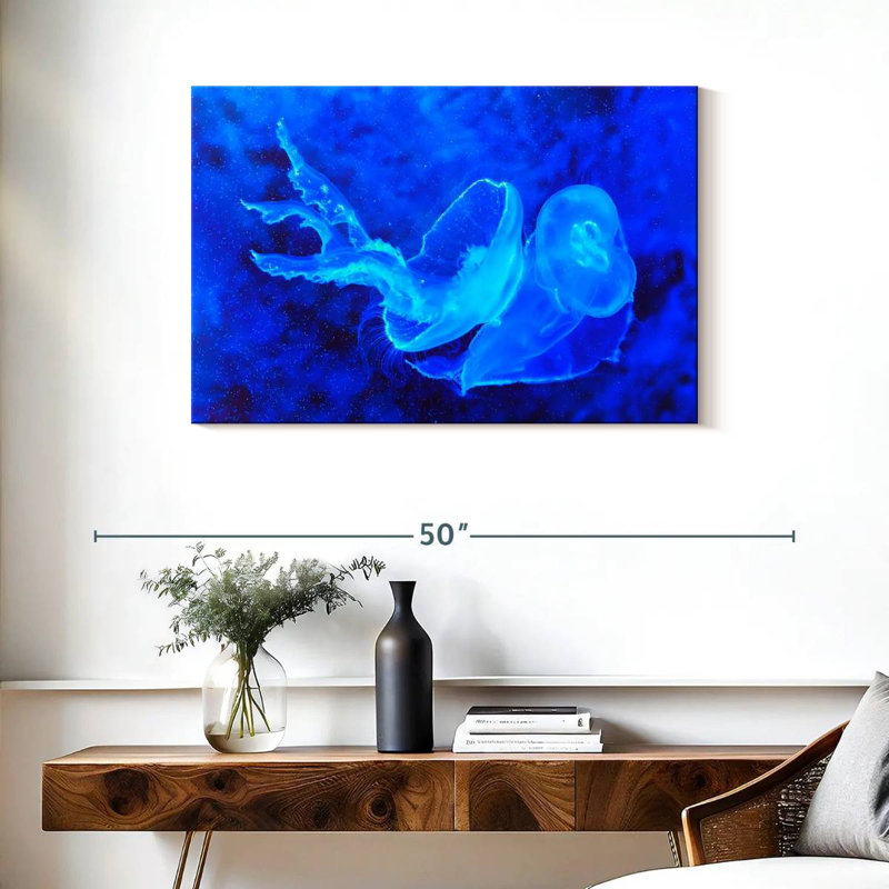 Brampt Bell Shaped Jellyfish, 24" H x 36" W