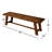 Bianca 60'' W Solid Wood Dining Bench-830029713
