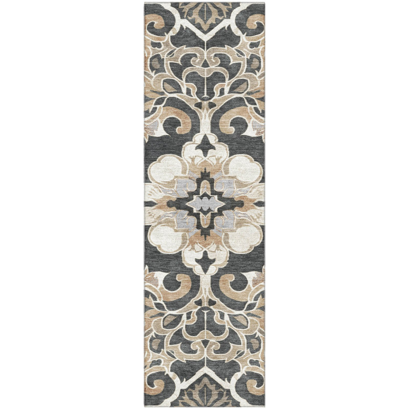 Premium Machine Washable Ralston AMF1947 Global Rug, Runner 2'3" x 7'6"