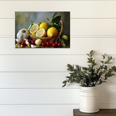 Art mural de citron, cuisine italienne fruits, affiche d'art mural en toile citron pour mur