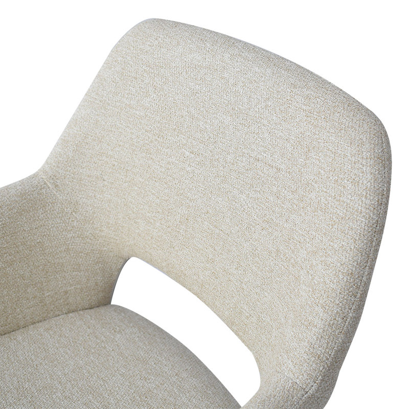 Benjain Counter Stool With Arm, Beige