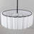 5 - Light 19.69''  Fabric Pleated Drum Chandelier-181783366