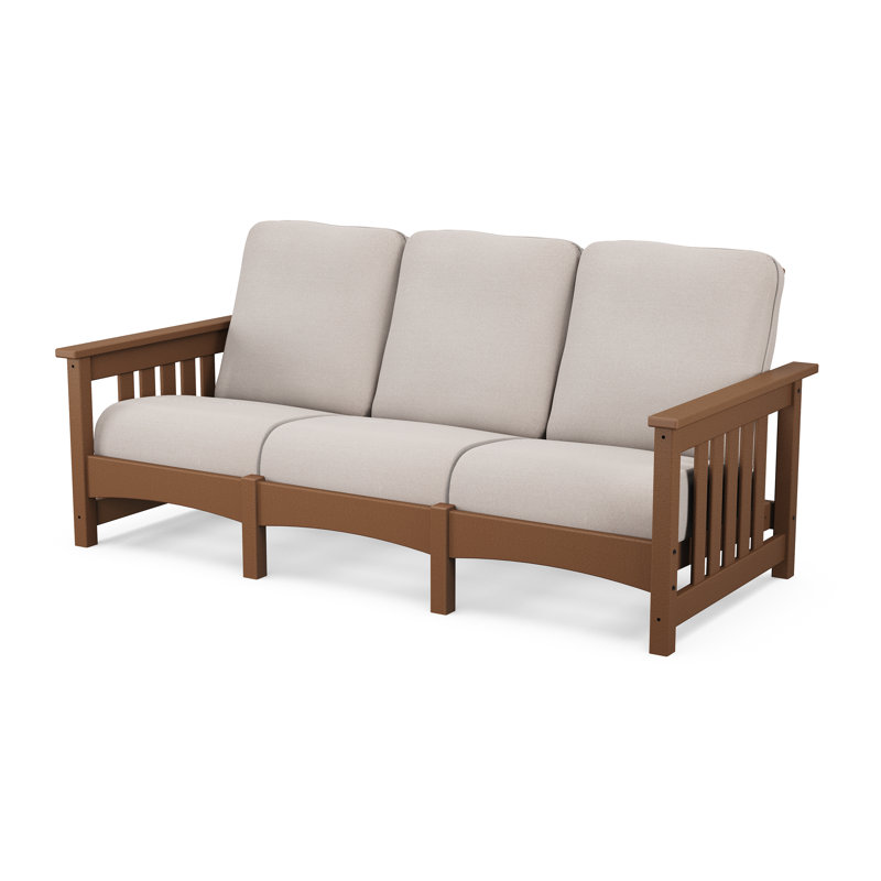 Club Mission Sofa, Dune Burlap Revolution®