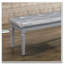 Banc de salle à manger capitonné en similicuir