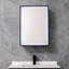 Alexzia 500mm W 700mm H Surface Framed Medicine Cabinet Mirror 3 Adjustable