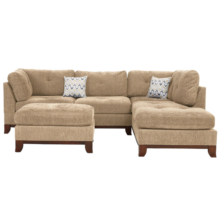 Latitude Run® Jacksmith 97 Width 3-Pieces Sectional Sofa & Chaise,Ottoman  & Reviews