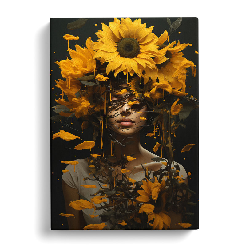 Sunflower Conceptual - Print, 60cm H x 40cm W x 3cm D