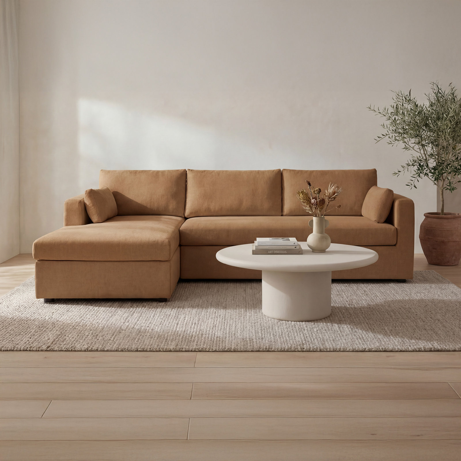 Cosette 40" Concrete Outdoor Coffee Table