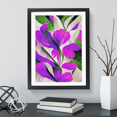 Beautiful Abstract Flowers No.1 - Single Picture Frame Print