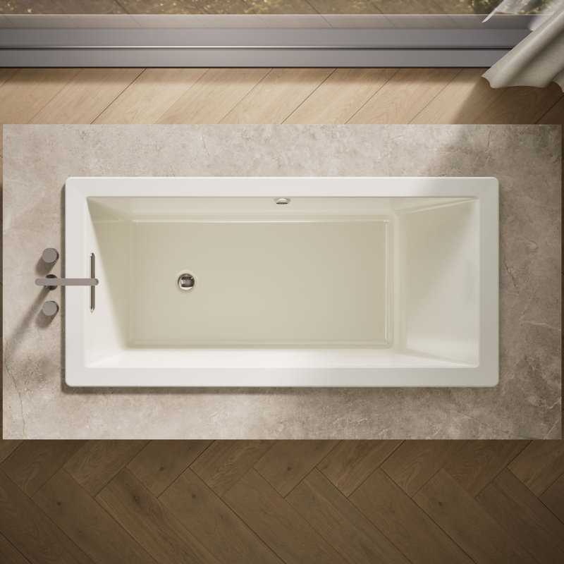 Underscore 66" x 32" Soaking Bathtub, Biscuit