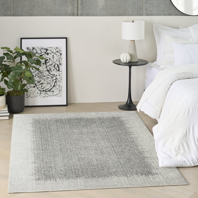 Abstract Machine Made Area Rug