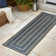 Argo Classic Nautical Mitre Stripe Reversible Machine-Washable Navy/Cream Indoor/Outdoor Rug