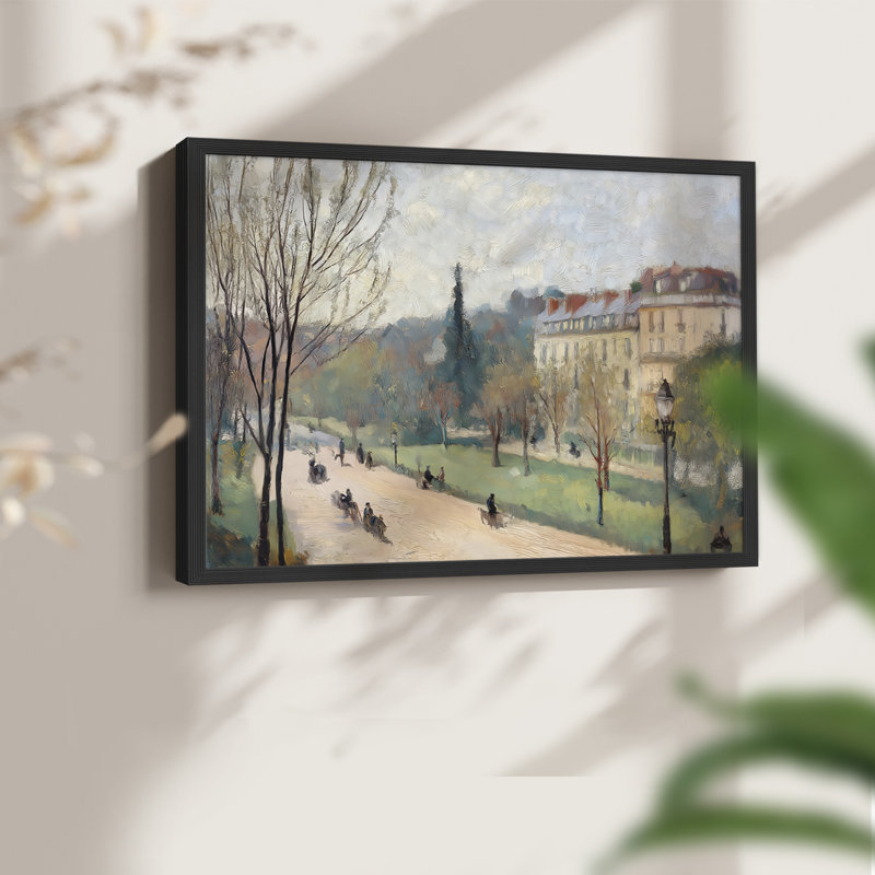 Paysage, série XXIV, reproduction encadrée, H 11 po x l 14 po, Noir