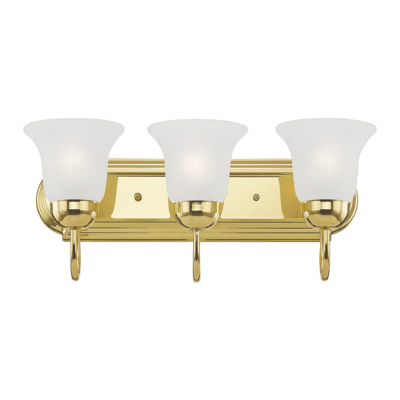 Maynes 3 - Light Dimmable Vanity Light, Polished Brass
