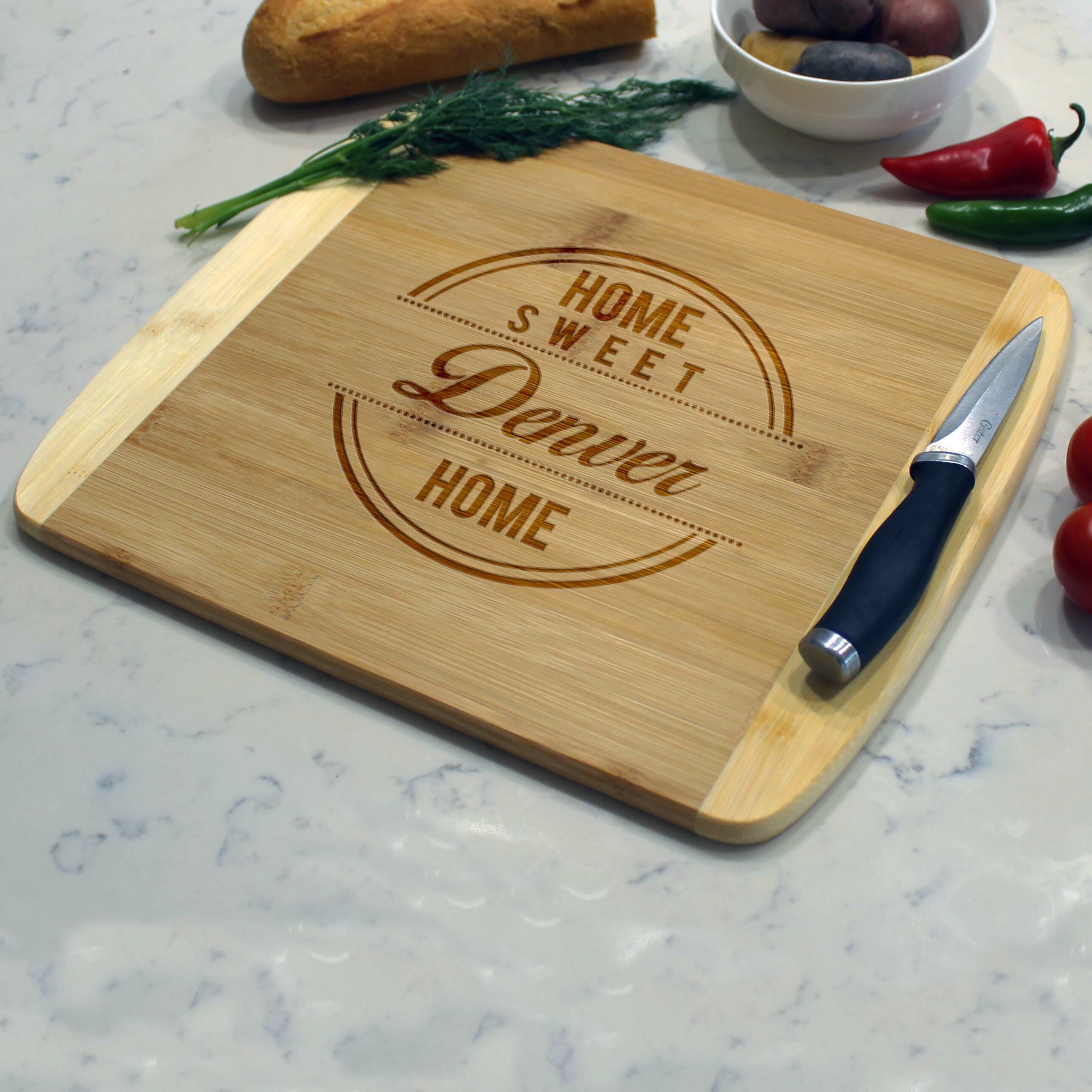 My Kitchen is for Dancing Laser Etched Bamboo Cutting Board 