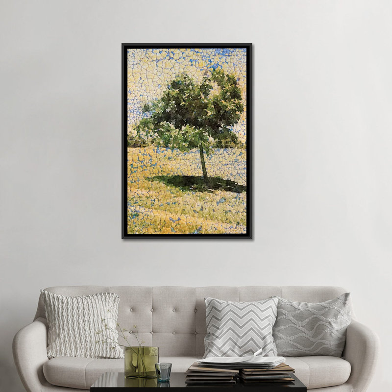 « a ensoleillé day », impression sur toile, H 48 po x l 32 po x P 1,5 po, Cadre noir, Pas de tapis