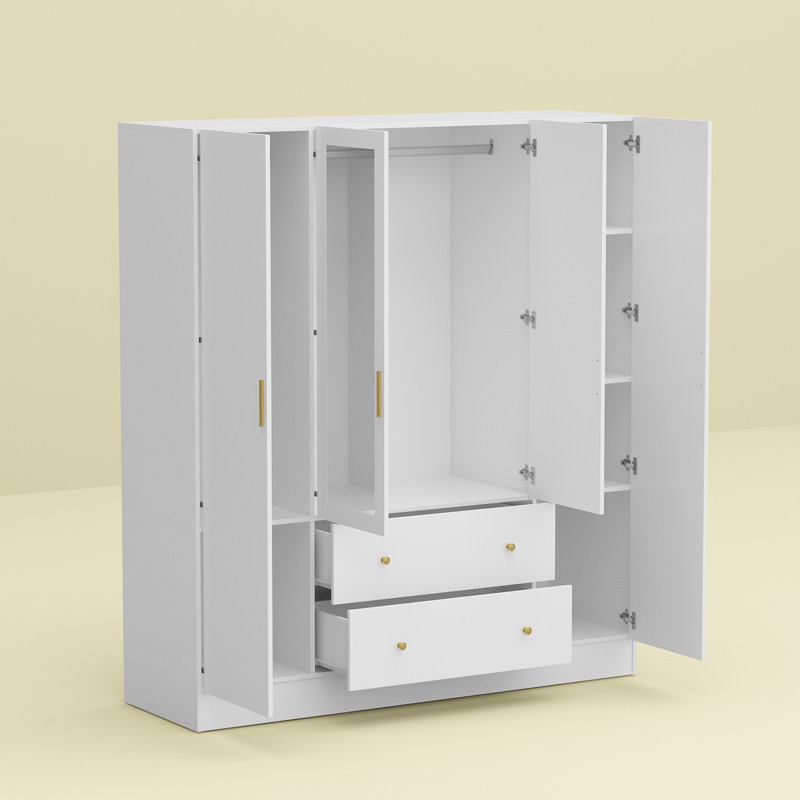 Armoire 4 portes, Blanc