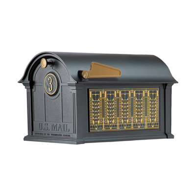 Package: Balmoral Mailbox Frank Lloyd Wright Tree Of Life Package #1 (Balmoral Mailbox, Personalized Door Medallion, Non-Personalized Tree Of Life Sides)