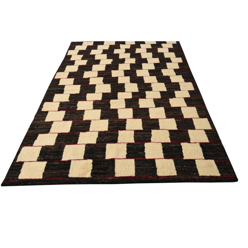 Tapis noir et blanc Howard