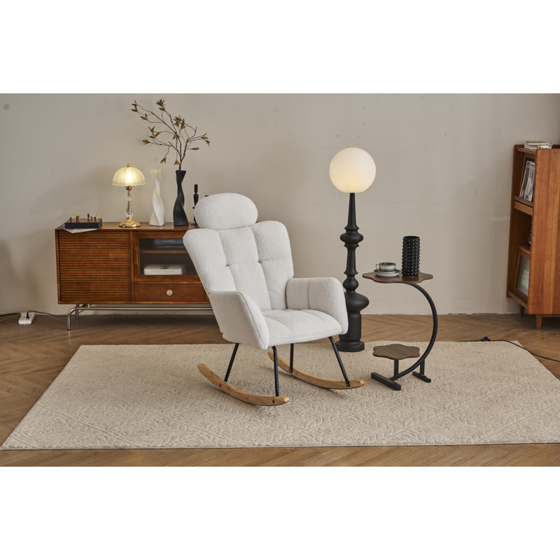 Fauteuil oscillant rembourré Teddy