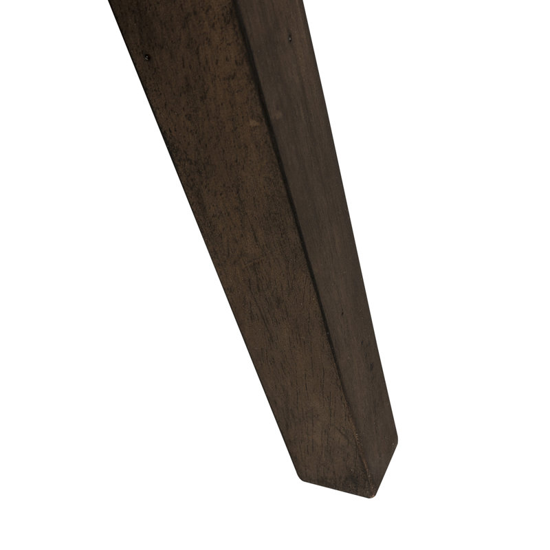 Ventura Dark Brown Round Wood End Table with Shelf