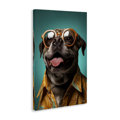 Art mural sur toile Fashion Dog Friend par Roozbeh Bahramali