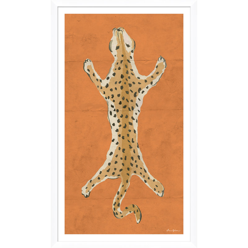 Leopard Series Giclee Print by Dana Gibson, 29.25" H x 17.25" W, White