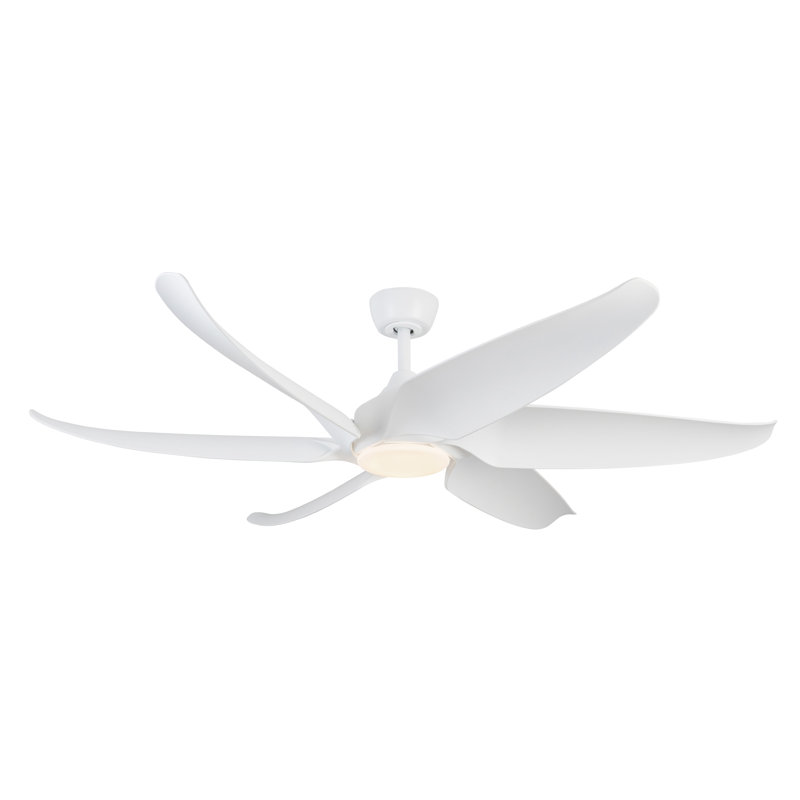 Coronado Smart LED Downrod Ceiling Fan, White