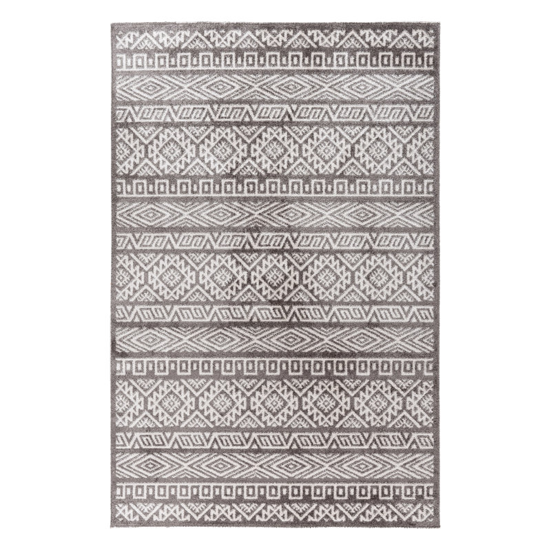 Machine Woven Grey Indoor Rug, Rectangle 200 x 290cm