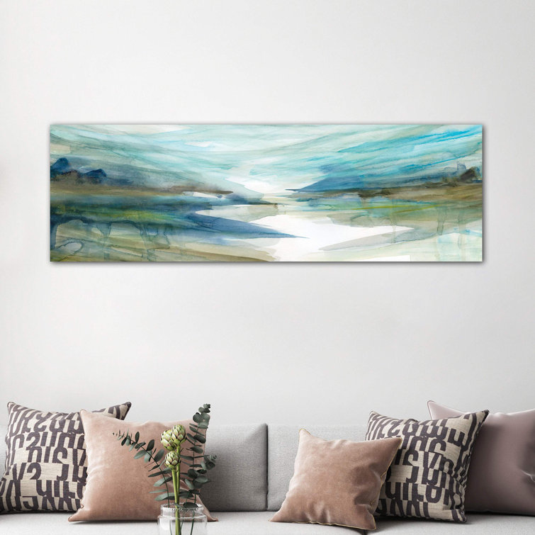 Spring Reflection II by Carol Robinson - Wrapped Canvas Panoramic Painting