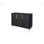 Armoire de rangement 3 portes, buffet Buffeet avec tablettes réglables