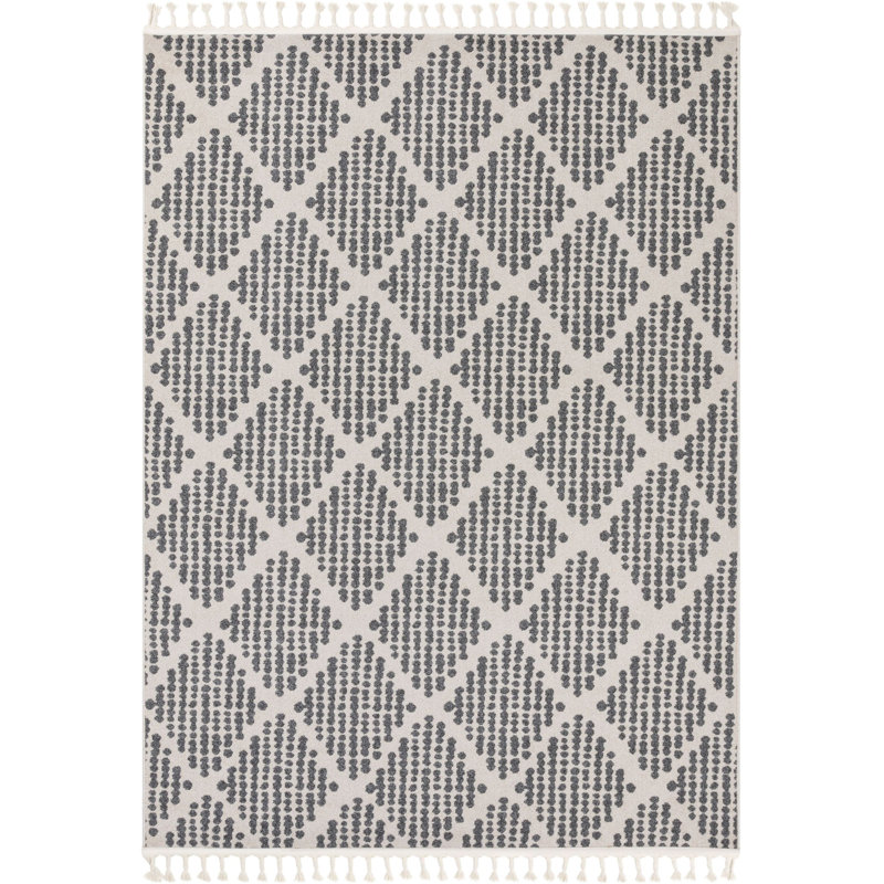 Loop-De-Loop Geometric Synthetic Area Rug, Rectangle 160 x 220cm