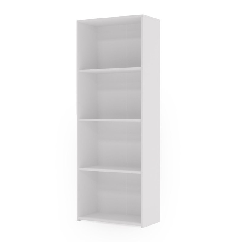 160cm H x 60cm W Library Bookcase, White