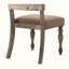 Chaise de salle à manger rembourrée en tissu Geri
