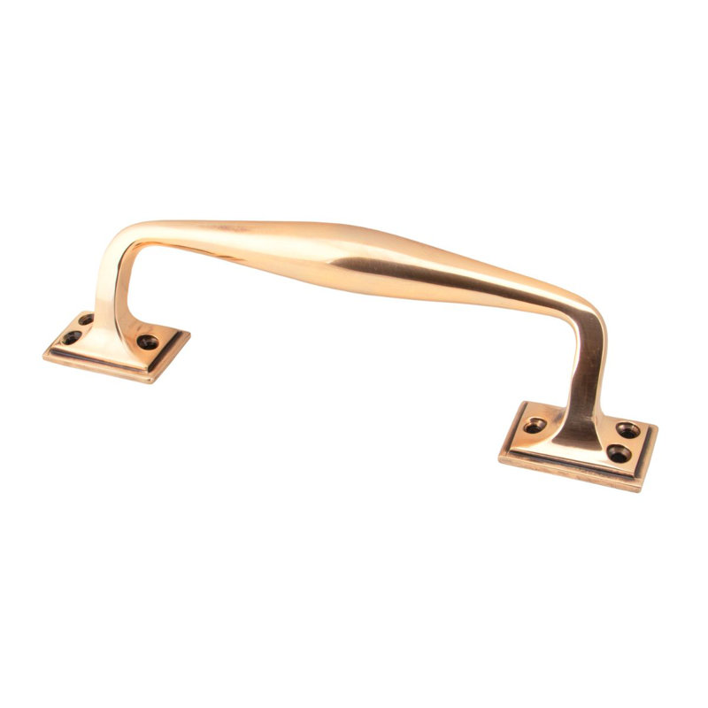 Art Deco Pull Handle, Polished Bronze