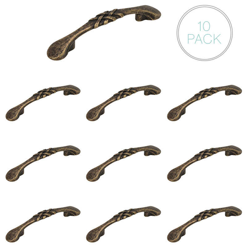 Celtic 3" Center Arch Pull Multipack, Weathered Brass