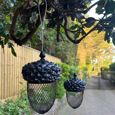 Avenal Metal Hanging Decorative Bird Feeder