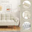 75.39 IN. Futon Sofa Bed, Convertible Upholstered Couch Sleeper With Reclining Sleeper Split Tufted Back-116622574