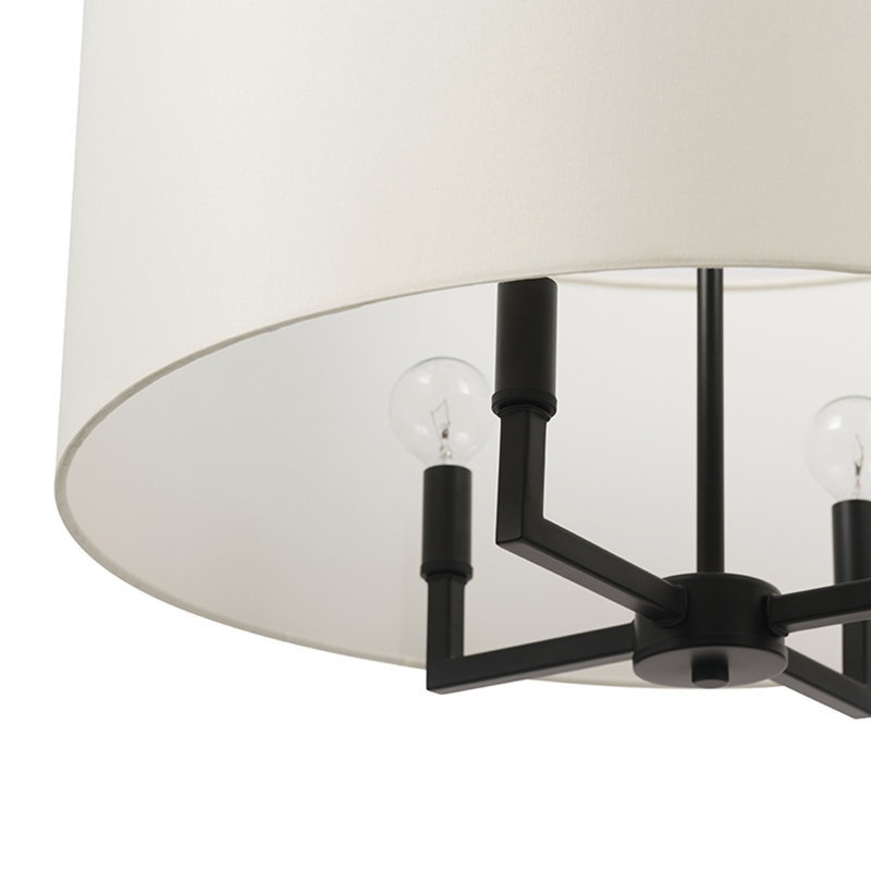 4 - Light Dimmable Drum Chandelier