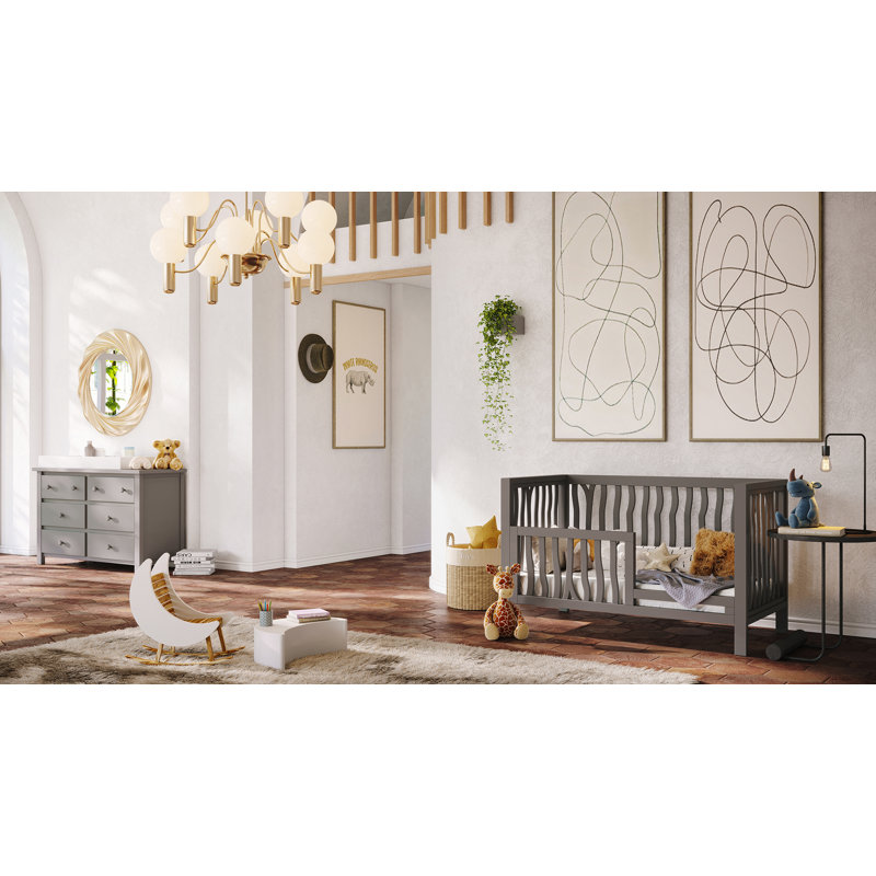 Ensemble de conversion pour lit de bébé Milk Street Baby Branch (gris pierre), Grey