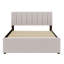 Lit plateforme tapissier avec lit gigogne-967648391