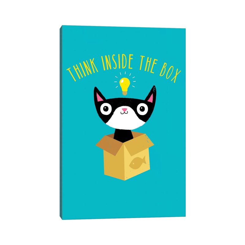 Think Inside The Box by Michael Buxton - Wrapped Canvas Print, 66.04 cm H x 45.72 cm W x 3.175 cm D