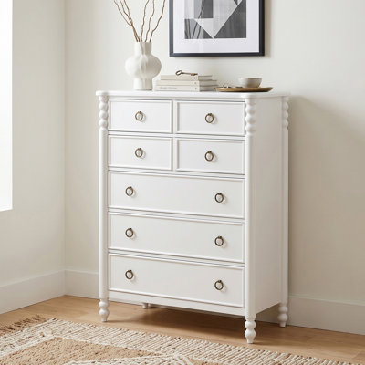 Coulson 5-Drawer Chest, White Finish