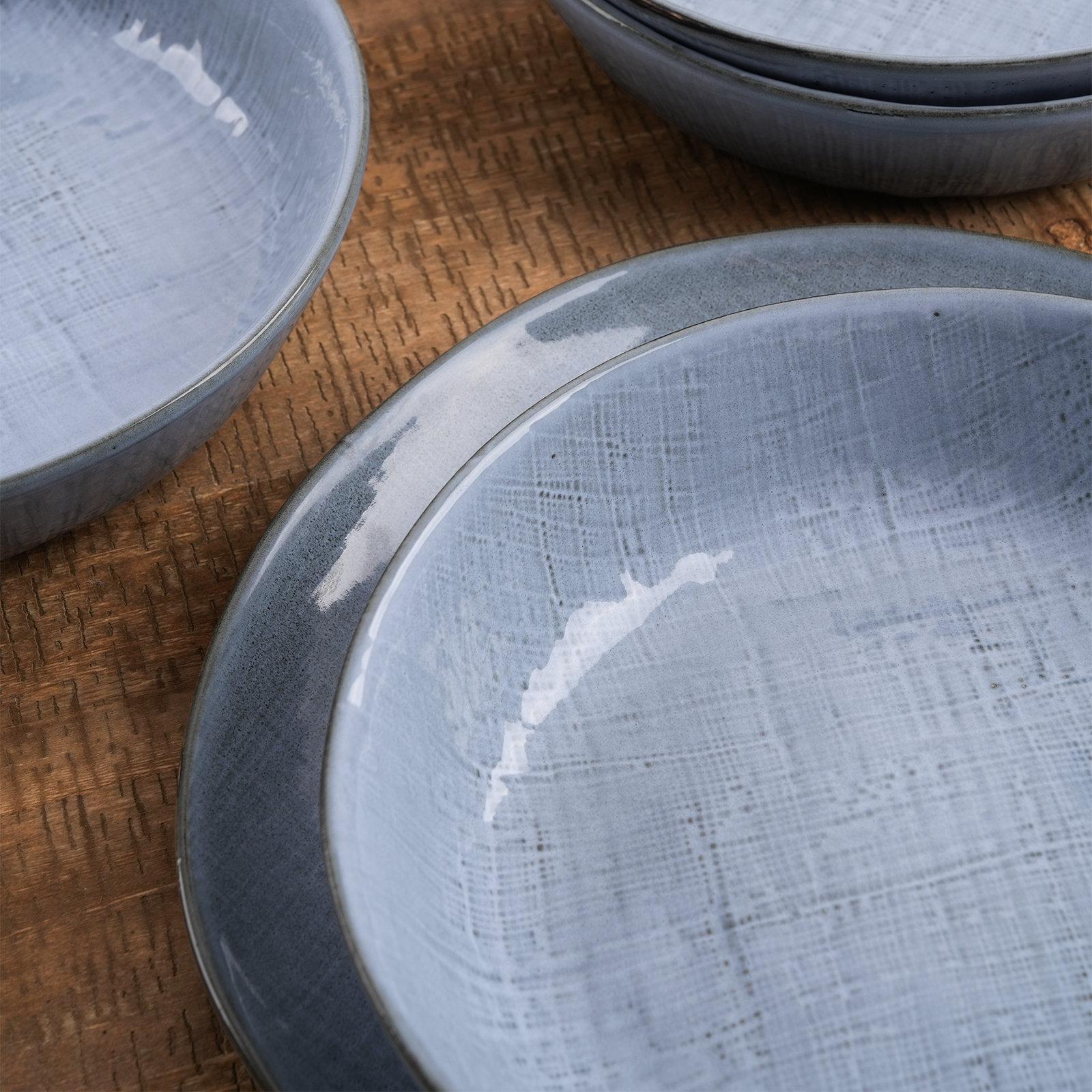 Esma Stoneware Pasta Bowl, Blue